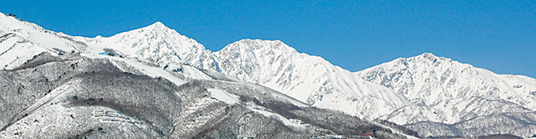 North Alps Shirouma sanzan mountains